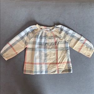 Burberry top, size 9 month old